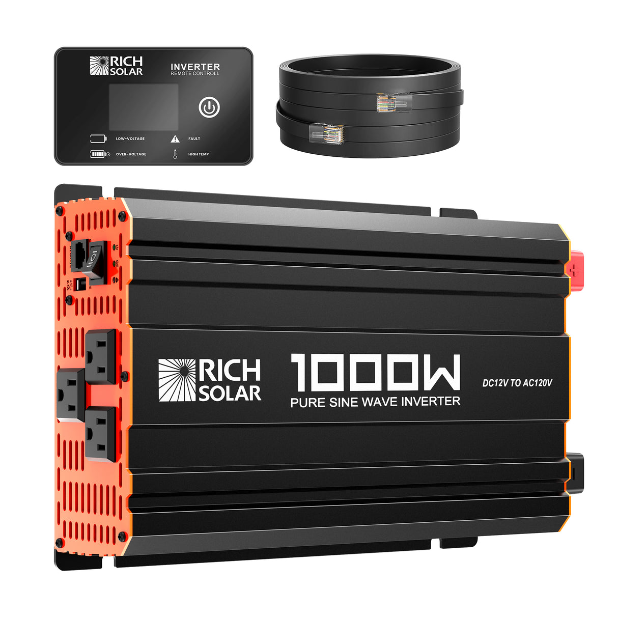 1000 Watt Industrial Pure Sine Wave Inverter - RICH SOLAR