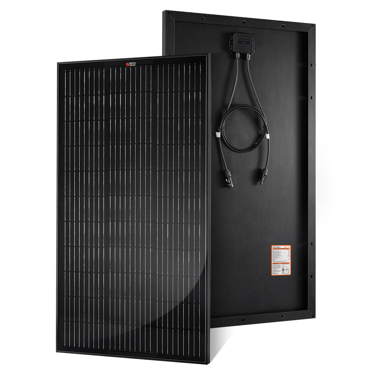 MEGA 100 | 100 Watt Solar Panel | Premier 12V Off-Grid Solar Panel for Vans, Campers, Boats | 25-Year Output Warranty | UL Certified - RICH SOLAR