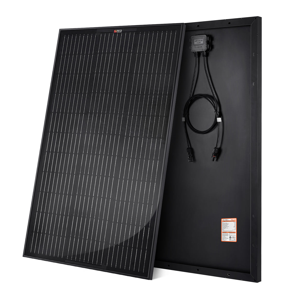 MEGA 100 | 100 Watt Solar Panel | Premier 12V Off-Grid Solar Panel for Vans, Campers, Boats | 25-Year Output Warranty | UL Certified - RICH SOLAR