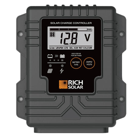 BRAVO Waterproof 10 | 10 Amp Waterproof PWM Solar Charge Controller | Waterproof 10A 12V PWM Solar Controller for RVs, Trailers, Campers, Vans, Boats, Off-Grid | #1 Waterproof Solar Controller - RICH SOLAR