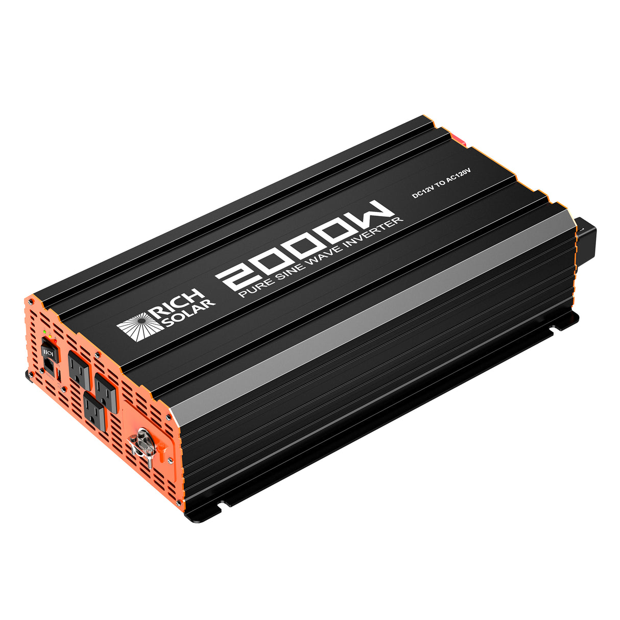 NOVA PURE 2K | 2000 Watt (2kW) 12 Volt Industrial Pure Sine Wave Inverter | Powerful 2000W 12V Off-Grid Inverter for RVs, Trailers, Campers, Vans, Trucks, Overlanders, Boats | Top Rated - RICH SOLAR