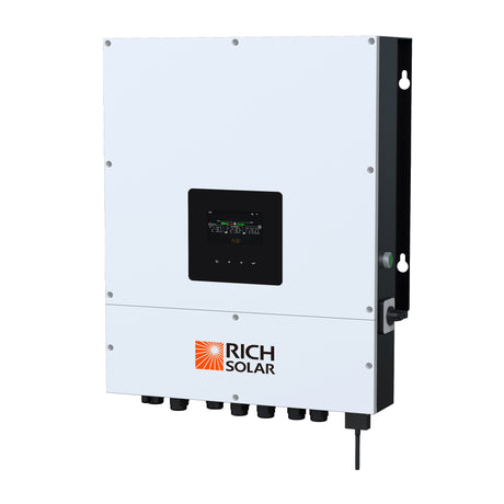 RICH SOLAR NOVA 8K PV Hybrid Inverter | All-In-One Solar Inverter | 8000W PV Input | 6000W Output | 48V 120/240V Split Phase - RICH SOLAR