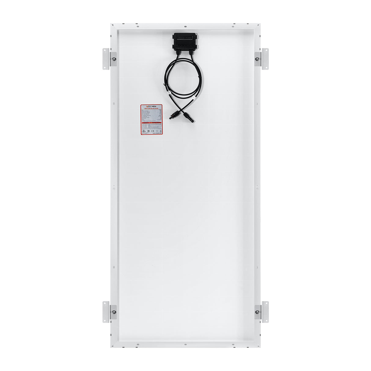 MEGA 200 WITH 2" BRACKETS | 12V 200W Solar Panel for RV, Boat, Cabins | 24.8% Efficiency, 25-Year Warranty | PALLET ORDER ONLY MOQ 44PCS - RICH SOLAR