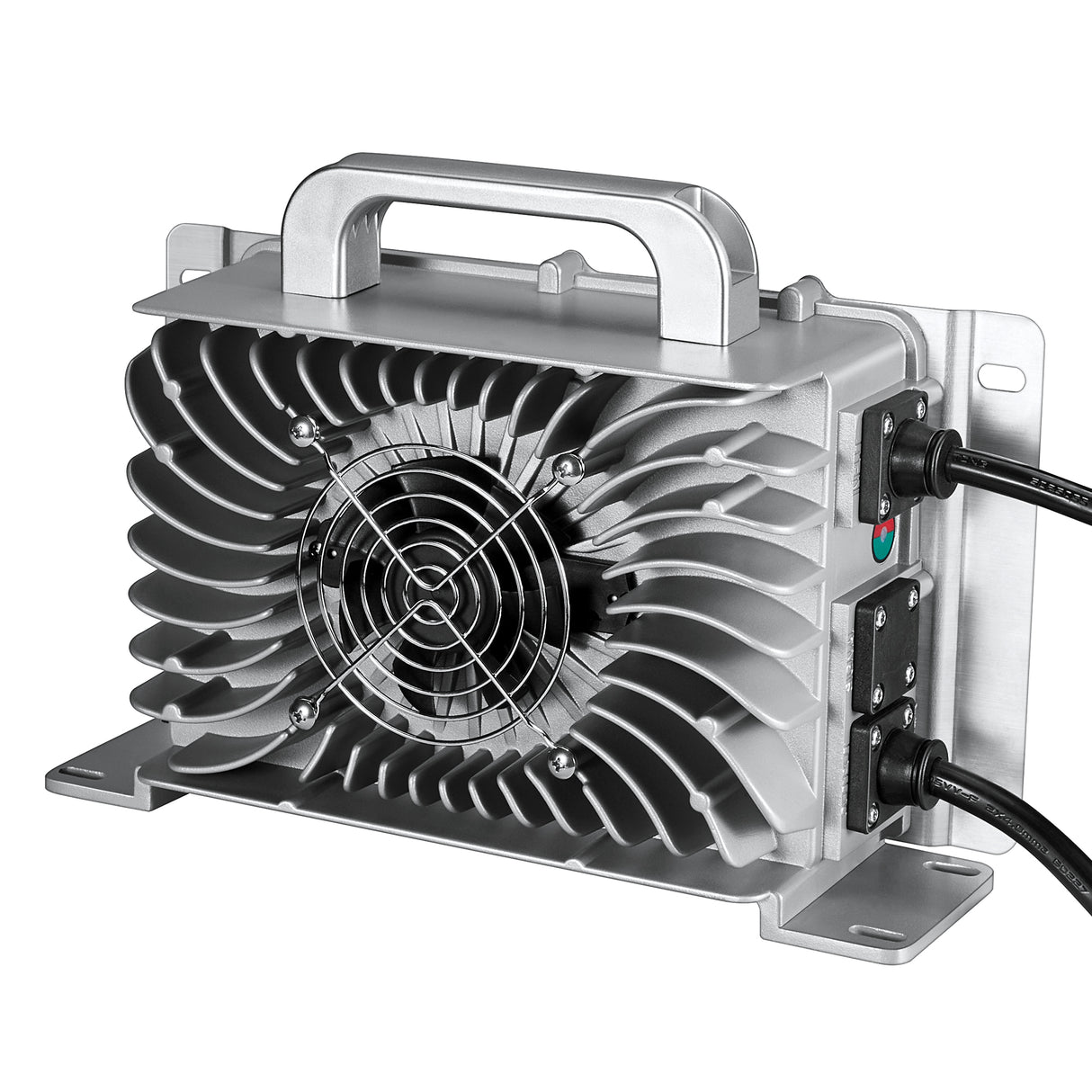 48V (57.6V) Waterproof LiFePO4 Charger | 20A / 25A, 100-240V AC, 8-in-1 Protection, Fan-Cooled