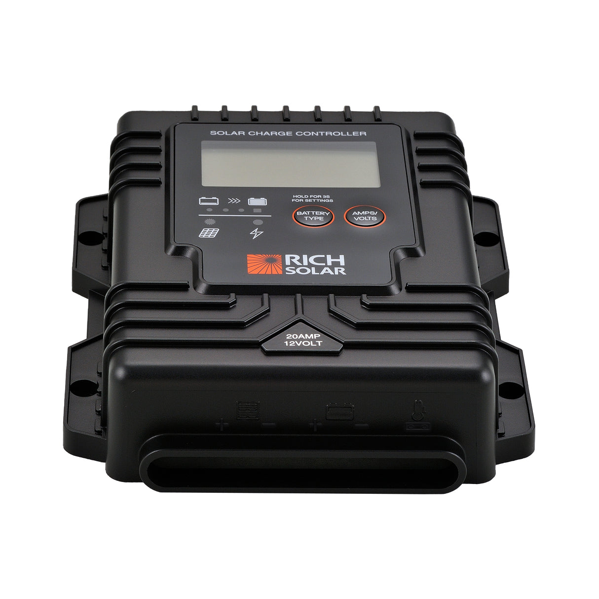 BRAVO Waterproof 20 | 20 Amp Waterproof PWM Solar Charge Controller | Waterproof 20A 12V PWM Controller for RVs, Trailers, Campers, Vans, Boats, Off-Grid | #1 Waterproof Solar Controller - RICH SOLAR