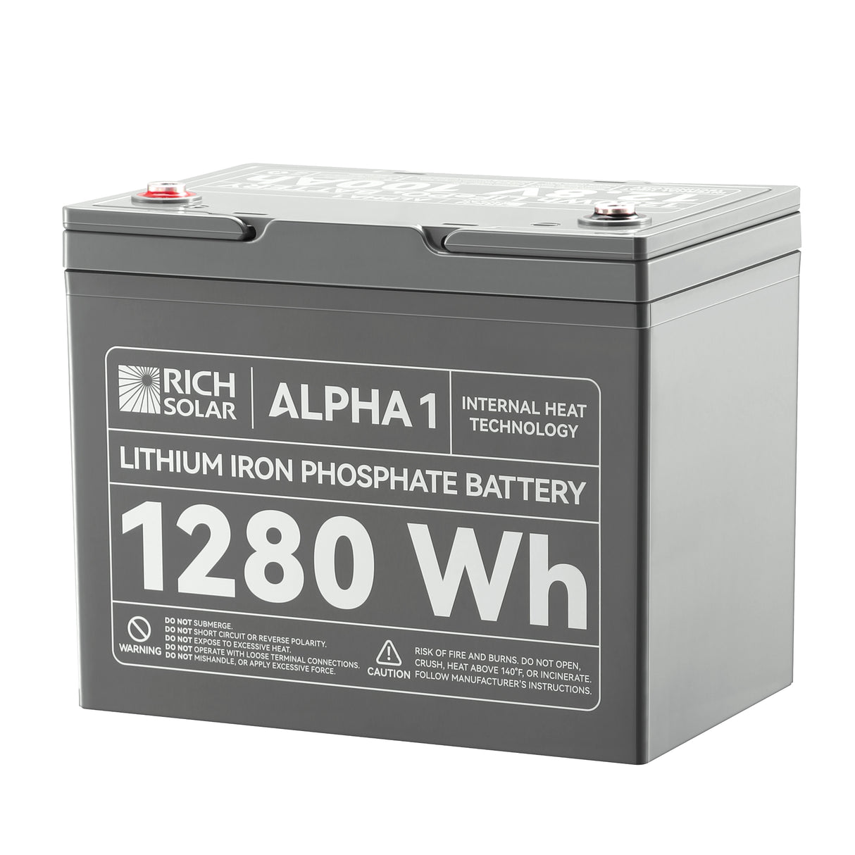 ALPHA 1 | 12V 100Ah LiFePO4 Battery | Powerful 12V Lithium Battery for RVs, Trailers, Vans, Boats, Off-Grid | 5,000 Lifetime Cycles | Bluetooth and Internal Heat Technology