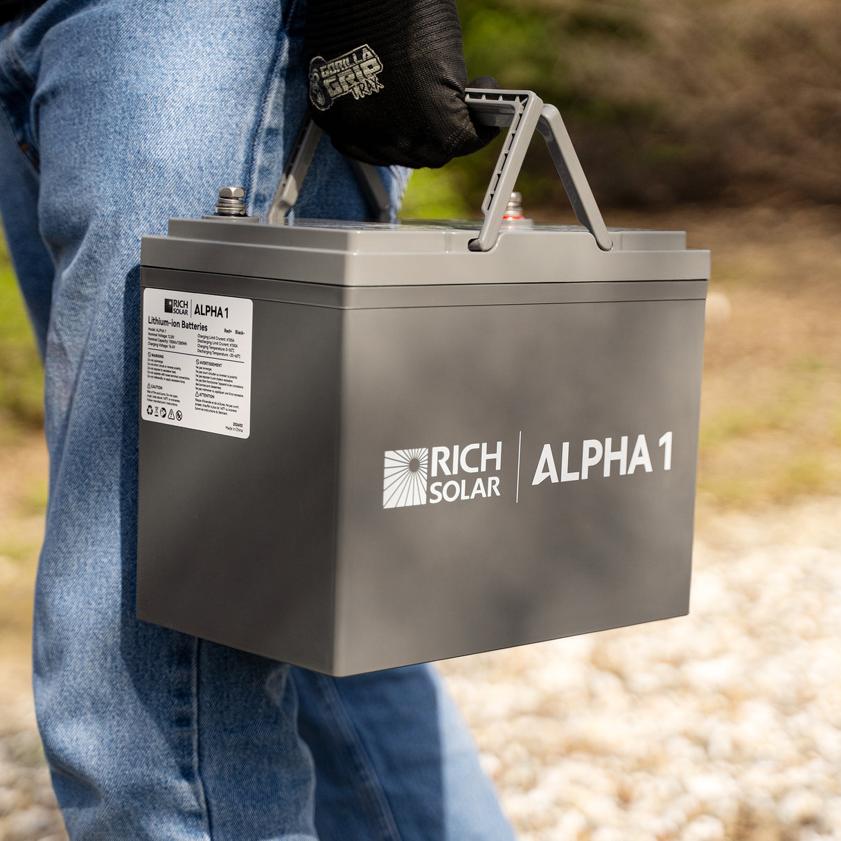 ALPHA 1 | 12V 100Ah LiFePO4 Lithium Iron Phosphate Battery w/ Internal Heat Technology and Bluetooth | BACKORDER SHIPPING DATE: APR 30, 2024 - RICH SOLAR
