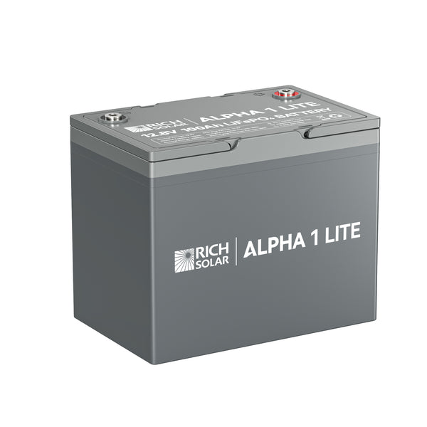 ALPHA 1 LITE | 12V 100Ah LiFePO4 Battery | Lightweight 12V Lithium Battery for RVs, Trailers, Vans, Boats, Off-Grid | 4,000 Lifetime Cycles | Best Value