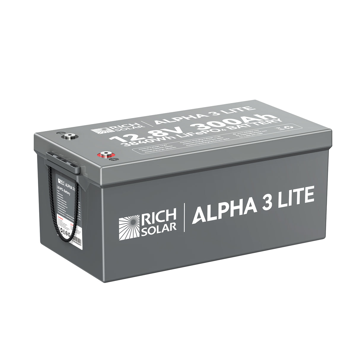 ALPHA 3 LITE | 12V 300Ah LiFePO4 Battery |12V Lithium Battery for RVs, Cabins, Off-Grid | 4,000 Lifetime Cycles