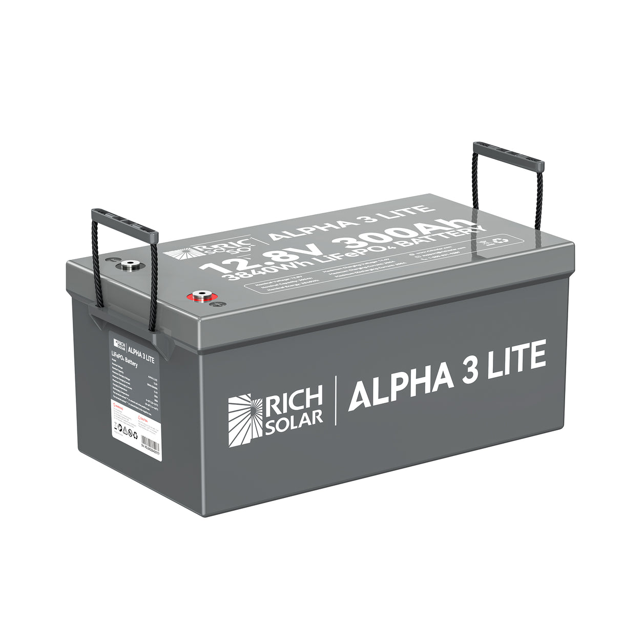ALPHA 3 LITE | 12V 300Ah LiFePO4 Battery |12V Lithium Battery for RVs, Cabins, Off-Grid | 4,000 Lifetime Cycles