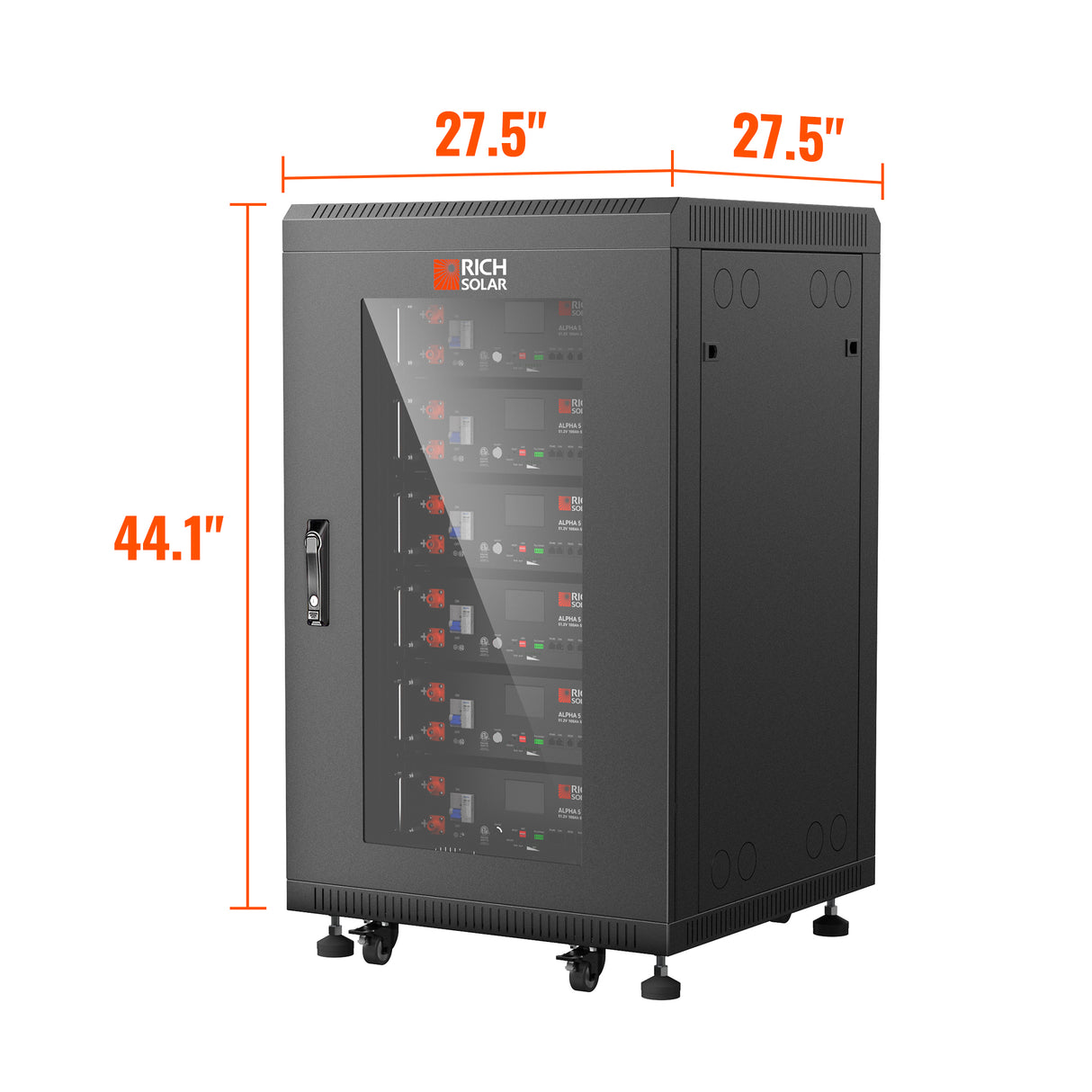 ALPHA 5 PRO | 51.2V 100Ah LiFePO4 Battery | Premium 48V Server Rack Lithium Battery for Residential, Commercial, RVs, Off-Grid | 7,000 Lifetime Cycles | 10 Year Warranty | UL1973, UL9540A Certified - RICH SOLAR