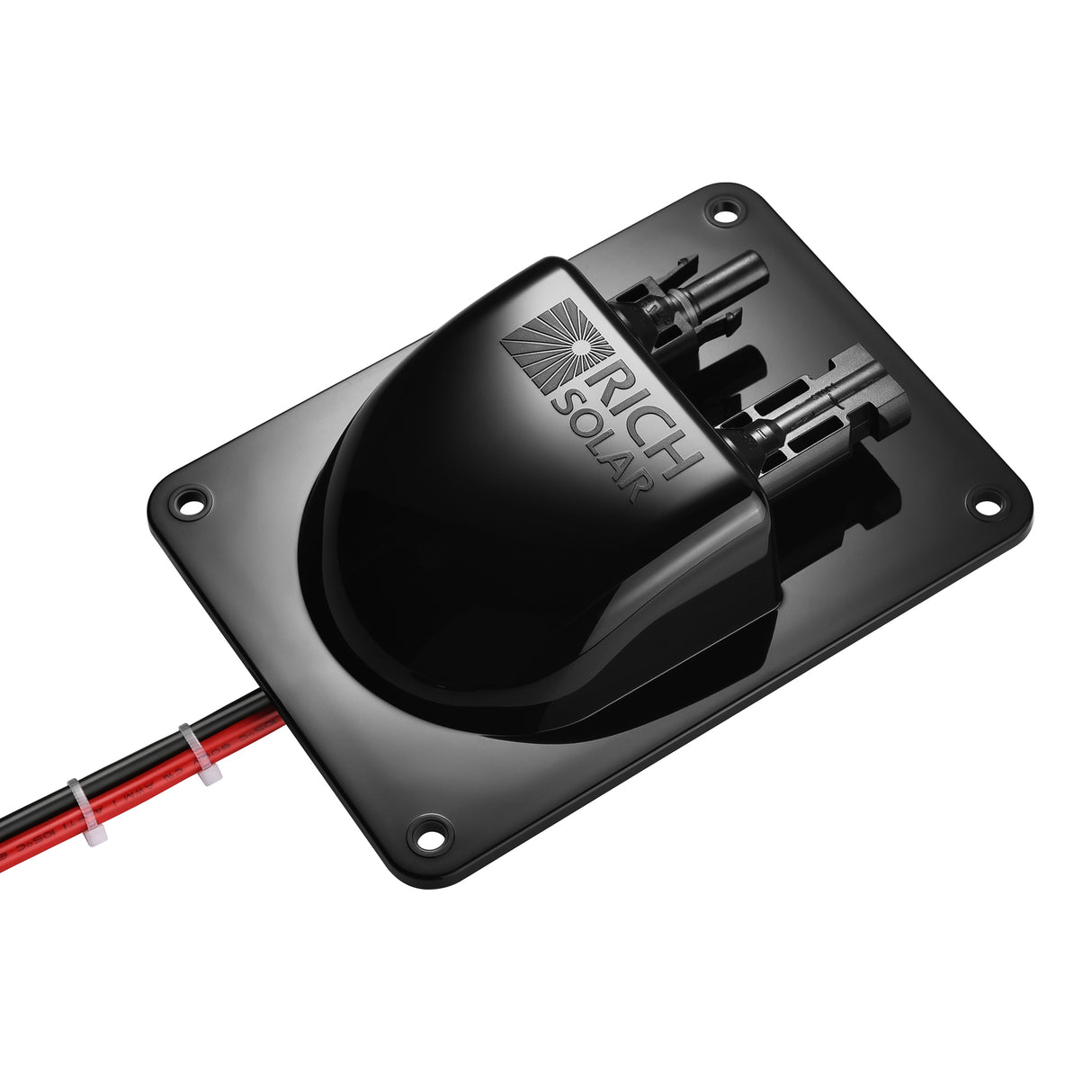 Cable Entry Plate | Polypropylene Housing with UL 8AWG 600V Wires for Solar Panels on RVs, Boats, Cabins