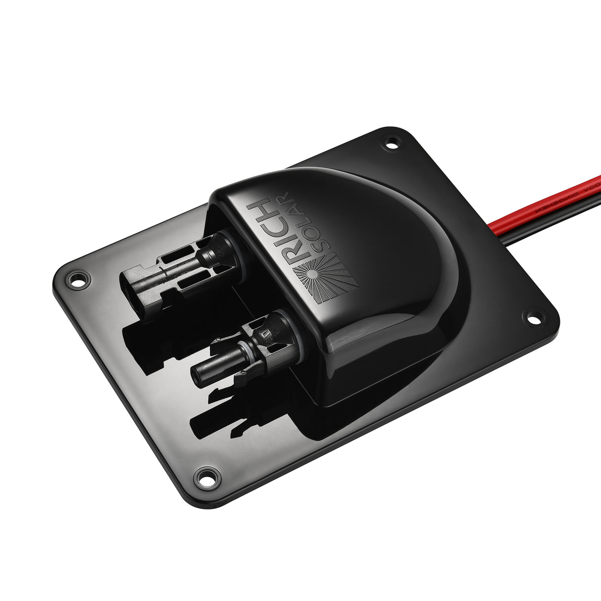 Cable Entry Plate | Polypropylene Housing with UL 8AWG 600V Wires for Solar Panels on RVs, Boats, Cabins