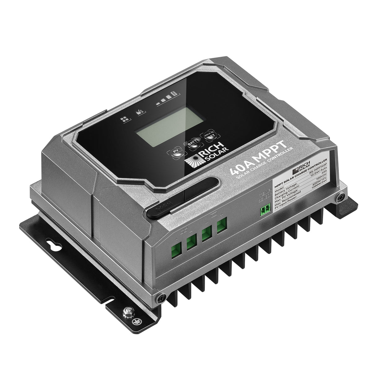 BRAVO 40 | 40 Amp MPPT Solar Charge Controller | Premium 40A 12V/24V MPPT Solar Controller for RVs, Trailers, Campers, Vans, Boats, Off-Grid | Awarded #1 Solar Controller 2025 - RICH SOLAR