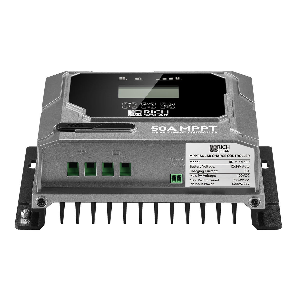 BRAVO 50 | 50 Amp MPPT Solar Charge Controller | Premier 50A 12V/24V MPPT Solar Controller for RVs, Trailers, Campers, Vans, Boats, Off-Grid | Awarded #1 Solar Controller 2025 - RICH SOLAR