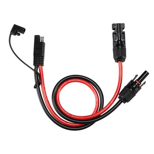 10AWG Solar Connector to SAE Adapter | Connect Solar Panel Connectors to SAE Plug