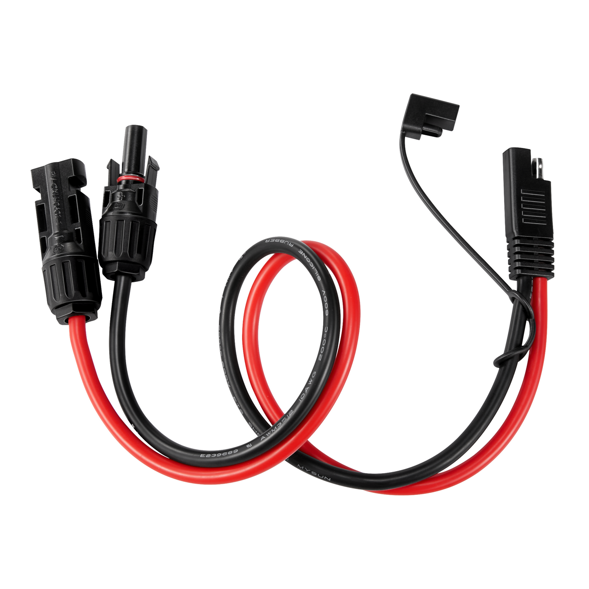 10AWG Solar Connector to SAE Adapter | Connect Solar Panel Connectors to SAE Plug