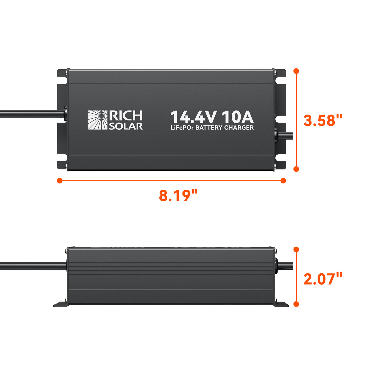 12V(14.4V) 10A | 100-240VAC | 12V LiFePO4 Battery Charger