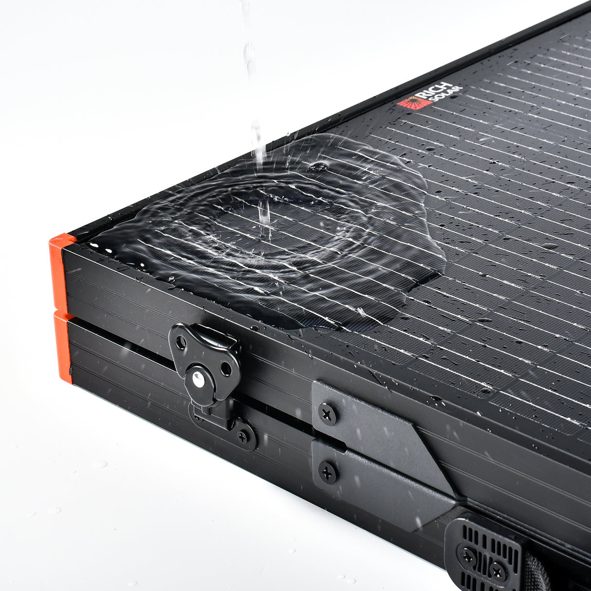 MEGA 100 Portable Briefcase Charging Kit | 100 Watt Portable Solar Panel | Premium 12V Portable Solar Panel for Generators, Boats, Power Stations | High Efficiency - RICH SOLAR