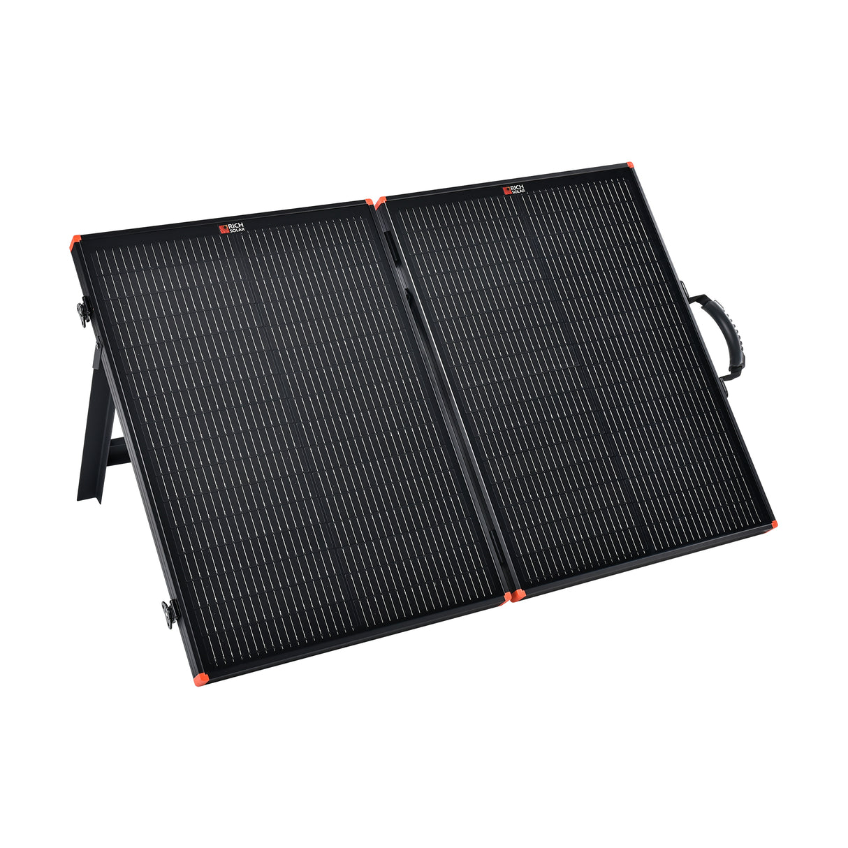 MEGA 100 Portable Briefcase Charging Kit | 100 Watt Portable Solar Panel | Premium 12V Portable Solar Panel for Generators, Boats, Power Stations | High Efficiency - RICH SOLAR