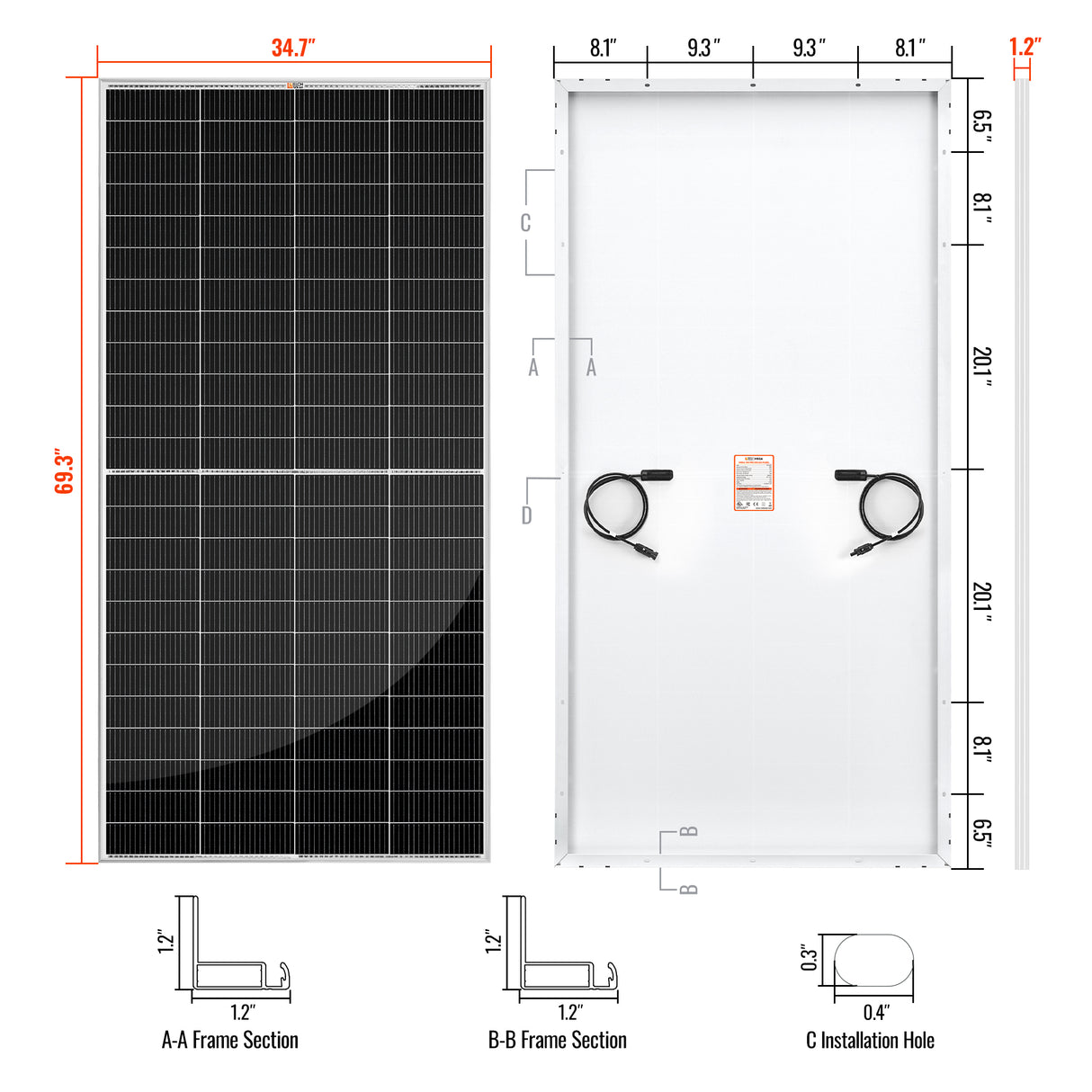 MEGA 335 PRO | 335 Watt Solar Panel | Premium Grid-tie or Off-grid Solar Panel for Residential, Commercial, Agriculture | 25-Year Output Warranty | UL Certified - RICH SOLAR