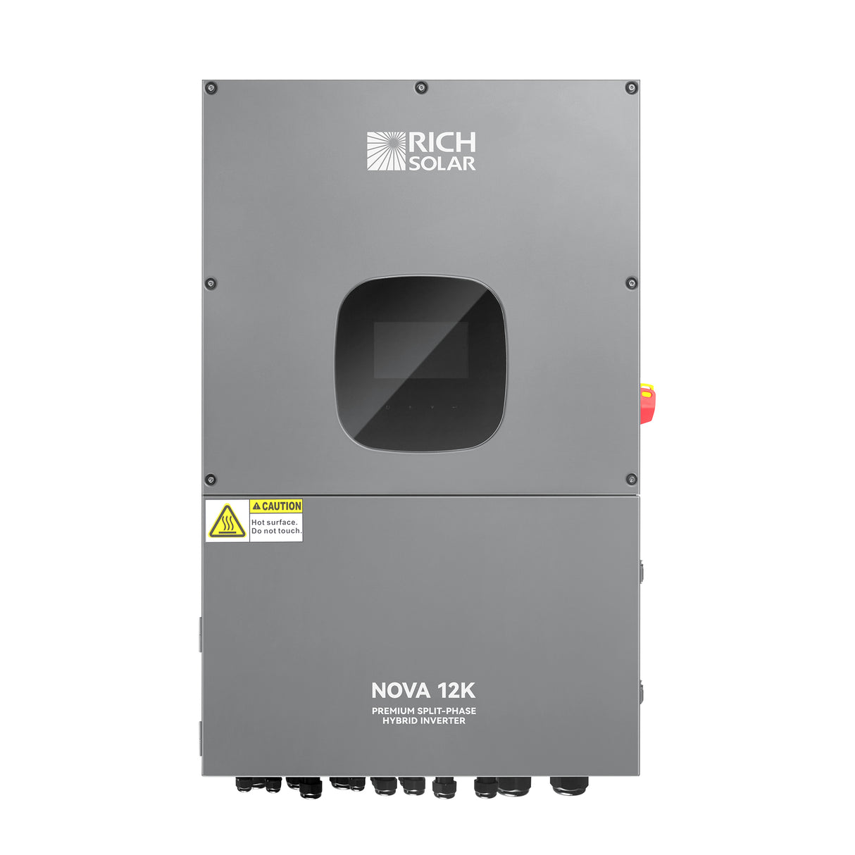 NOVA 12K | 12000 Watt 48V Split Phase Hybrid Inverter | 12000W PV Input, 10000W Continuous Output 120/240V | Premium 12000W 48V Hybrid Inverter for Cabins, ADUs, Tiny Homes, Residential, Agriculture, Off-Grid, On-Grid | UL Certified - RICH SOLAR