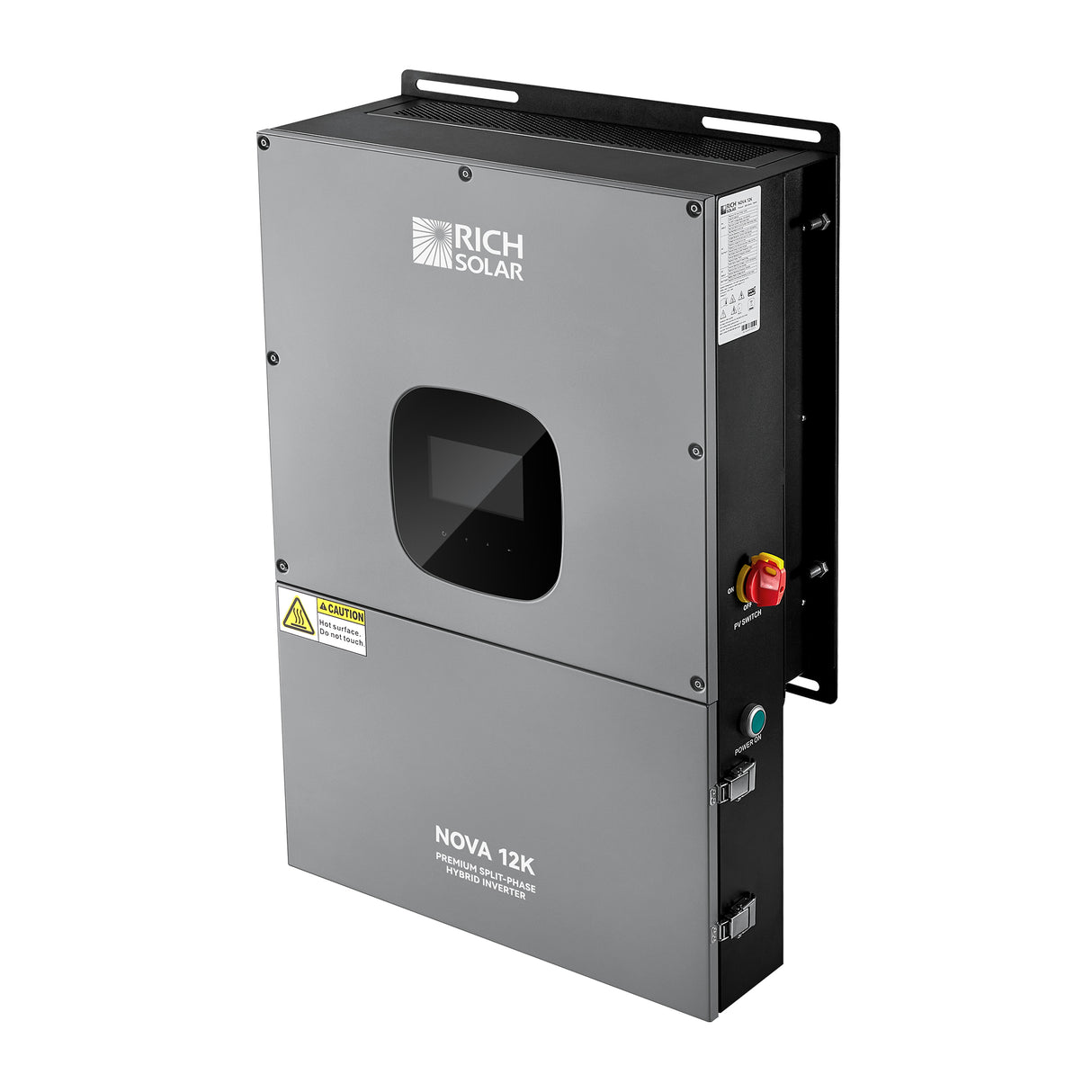 NOVA 12K | 12000 Watt 48V Split Phase Hybrid Inverter | 12000W PV Input, 10000W Continuous Output 120/240V | Premium 12000W 48V Hybrid Inverter for Cabins, ADUs, Tiny Homes, Residential, Agriculture, Off-Grid, On-Grid | UL Certified - RICH SOLAR