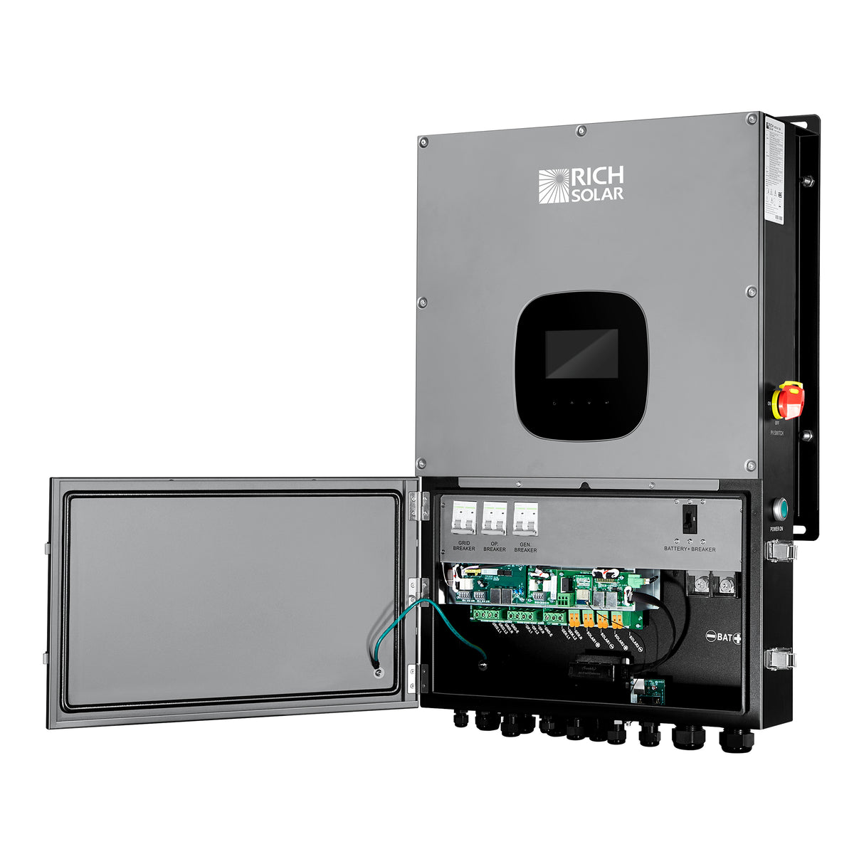 NOVA 12K | 12000 Watt 48V Split Phase Hybrid Inverter | 12000W PV Input, 10000W Continuous Output 120/240V | Premium 12000W 48V Hybrid Inverter for Cabins, ADUs, Tiny Homes, Residential, Agriculture, Off-Grid, On-Grid | UL Certified - RICH SOLAR