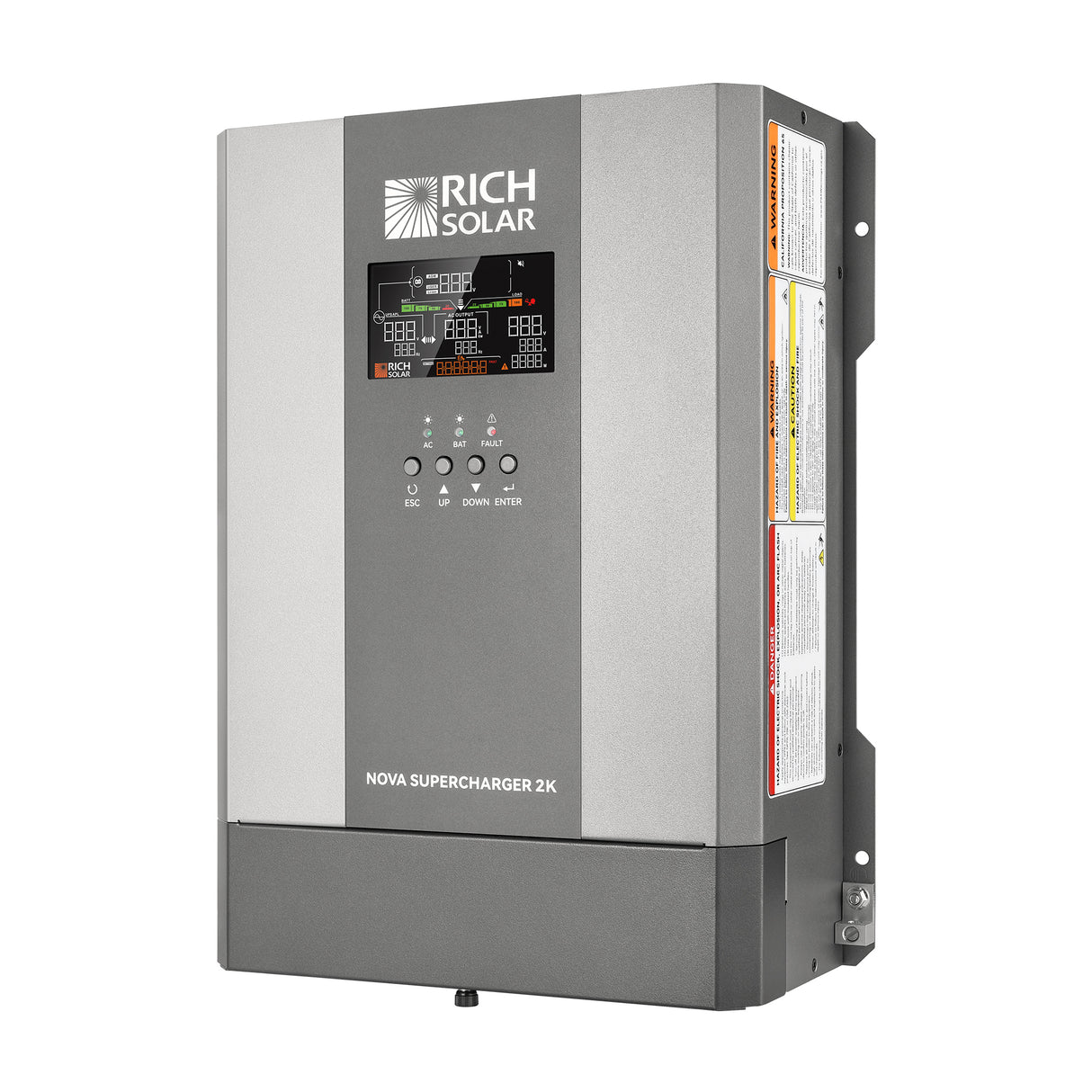 NOVA SUPERCHARGER 2K | 2000W 12V Pure Sine Wave Inverter Charger - RICH SOLAR