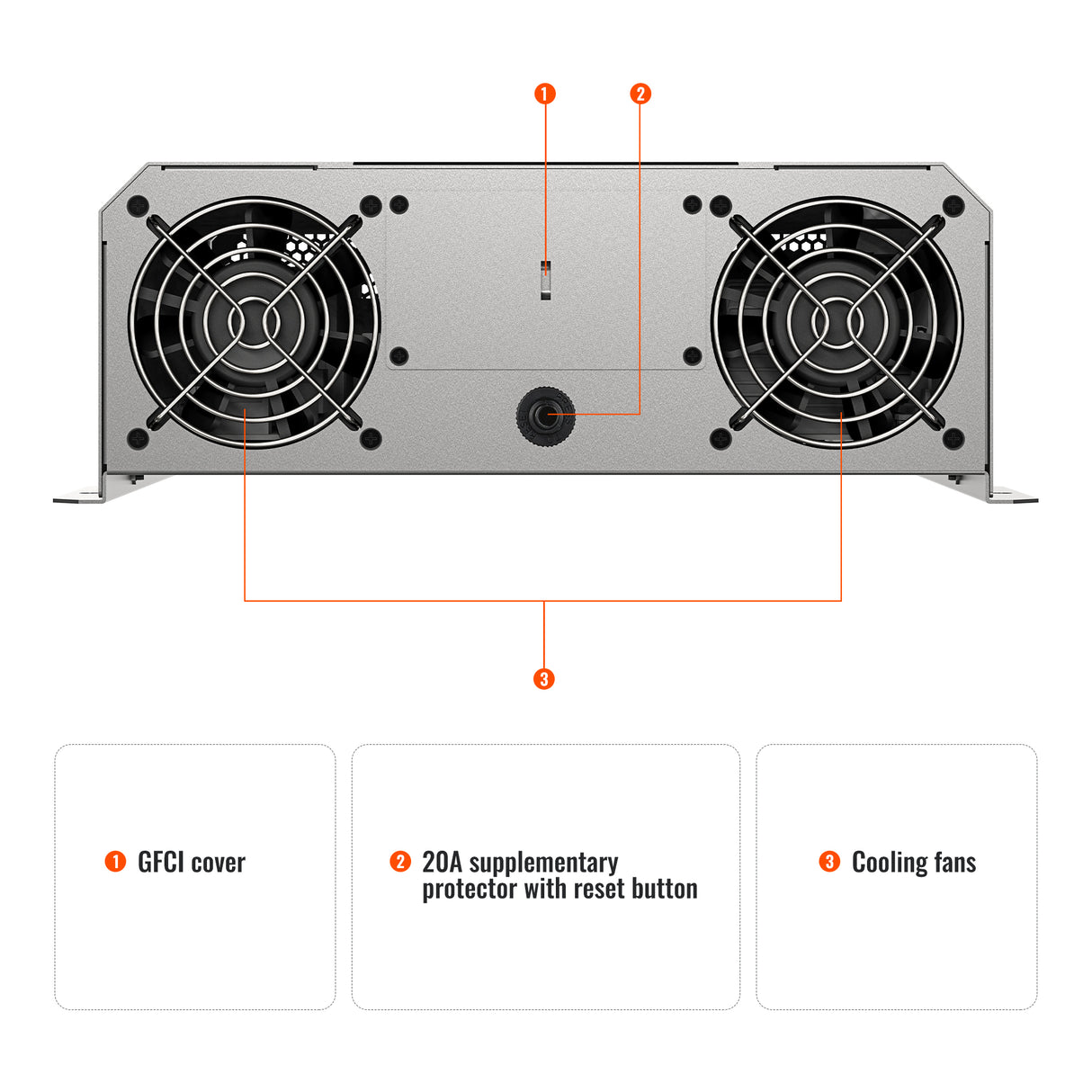 NOVA SUPERCHARGER 2K | 2000W 12V Pure Sine Wave Inverter Charger - RICH SOLAR