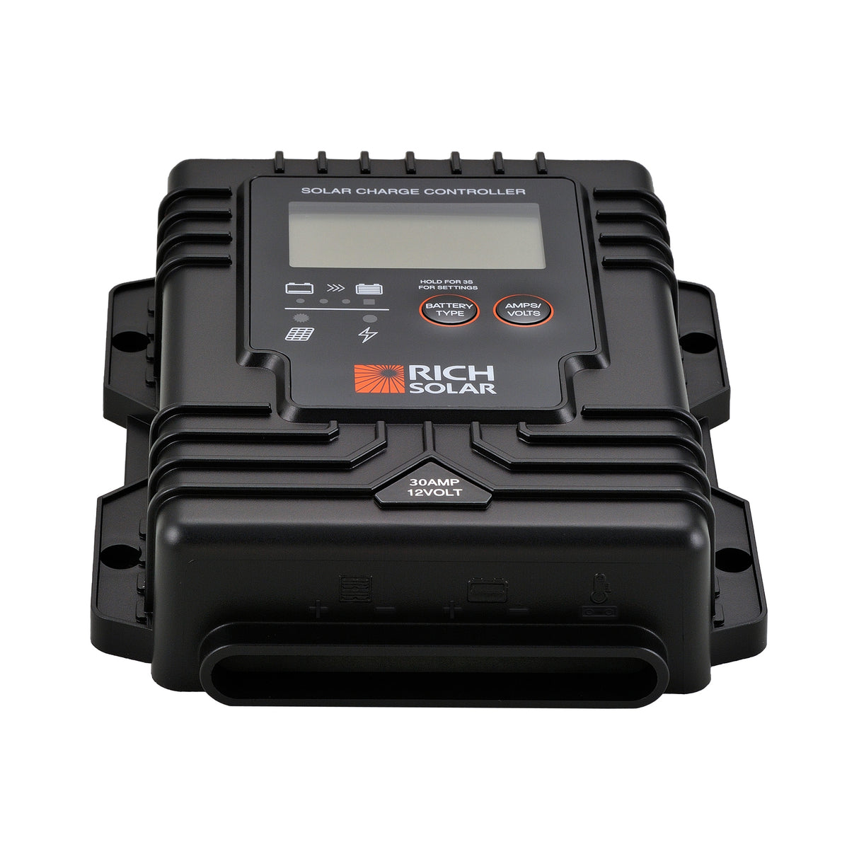 BRAVO Waterproof 30 | 30 Amp Waterproof PWM Solar Charge Controller | Waterproof 30A 12V PWM Controller for RVs, Trailers, Campers, Vans, Boats, Off-Grid | #1 Waterproof Solar Controller - RICH SOLAR