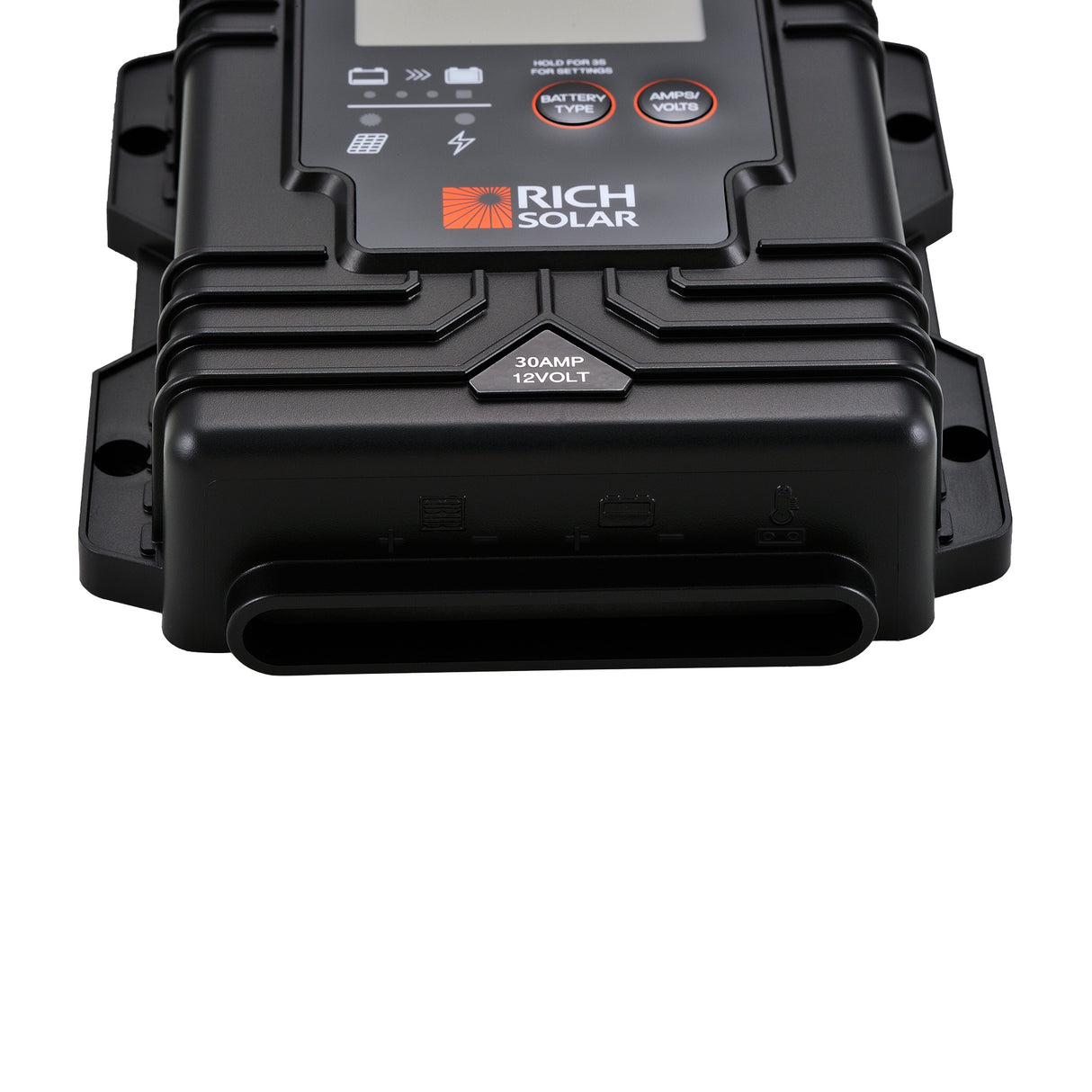 BRAVO Waterproof 30 | 30 Amp Waterproof PWM Solar Charge Controller | Waterproof 30A 12V PWM Controller for RVs, Trailers, Campers, Vans, Boats, Off-Grid | #1 Waterproof Solar Controller - RICH SOLAR