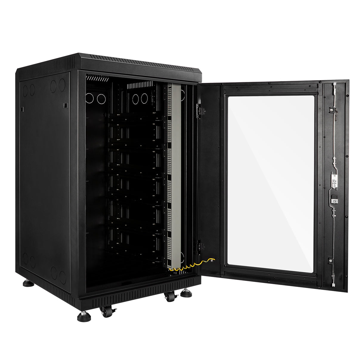 Battery Server Rack for ALPHA 5 PRO | 6-Slot Enclosed Battery Cabinet | Includes Wheels & 600A Bus Bar Covers | Pre-assembled