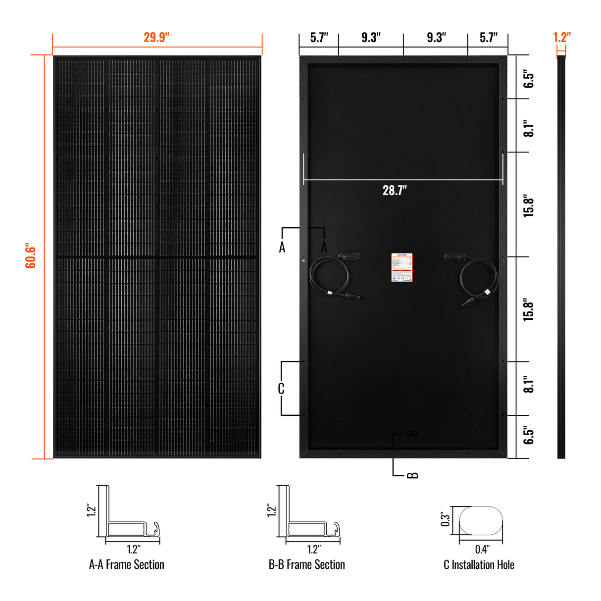 MEGA 250 PRO | 250 Watt 24 Volt Solar Panel | Premium 24V Off-Grid Solar Panel for Campers, Tiny Homes, Cabins | 25-Year Output Warranty | UL Certified - RICH SOLAR