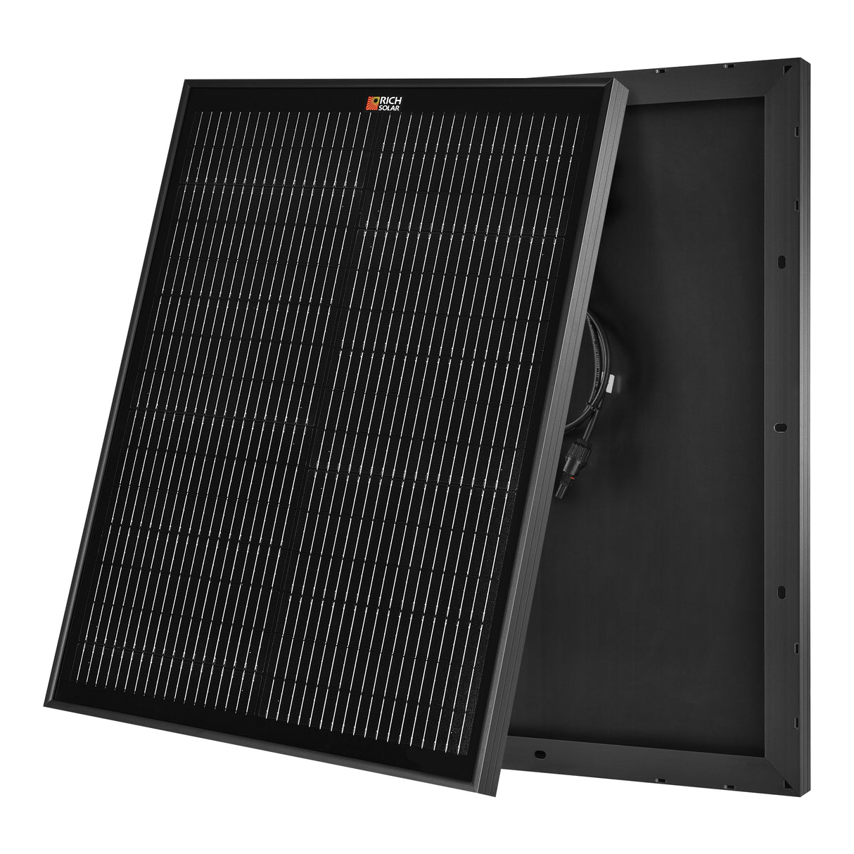 MEGA 50 ONYX| 50 Watt Solar Panel | Compact 12V Off-Grid Solar Panel for Boats, Vans, Trailers | 25-Year Output Warranty - RICH SOLAR