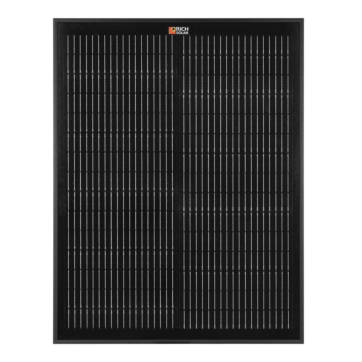 MEGA 50 ONYX| 50 Watt Solar Panel | Compact 12V Off-Grid Solar Panel for Boats, Vans, Trailers | 25-Year Output Warranty - RICH SOLAR