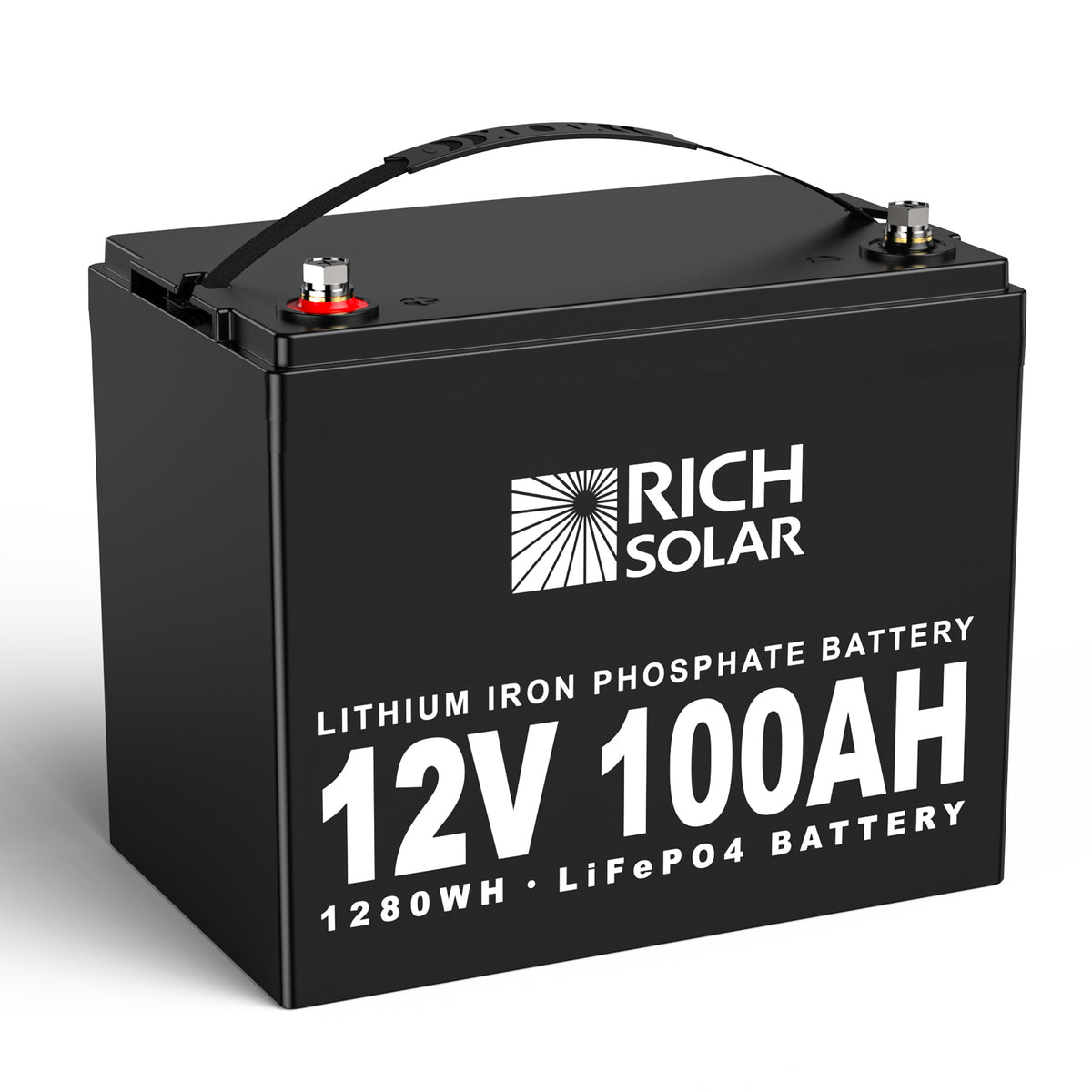 12V 100Ah LiFePO4 Lithium Iron Phosphate Battery – RICH SOLAR
