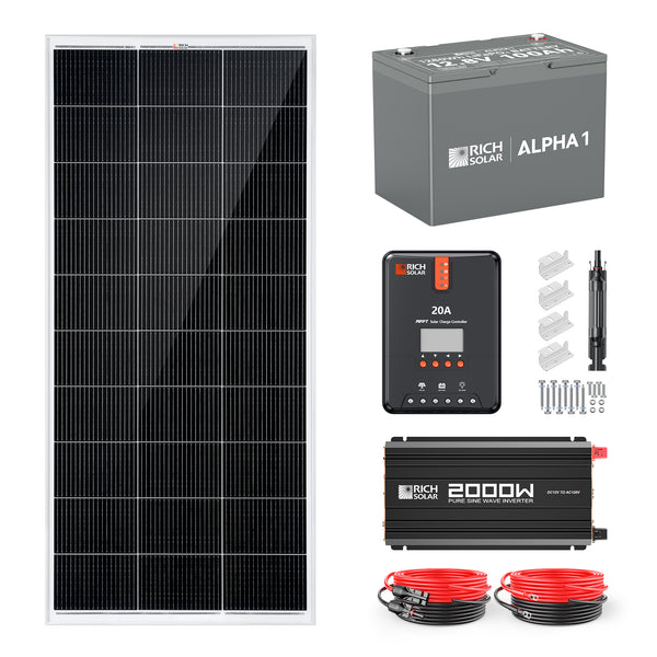 200 Watt Complete Solar Kit