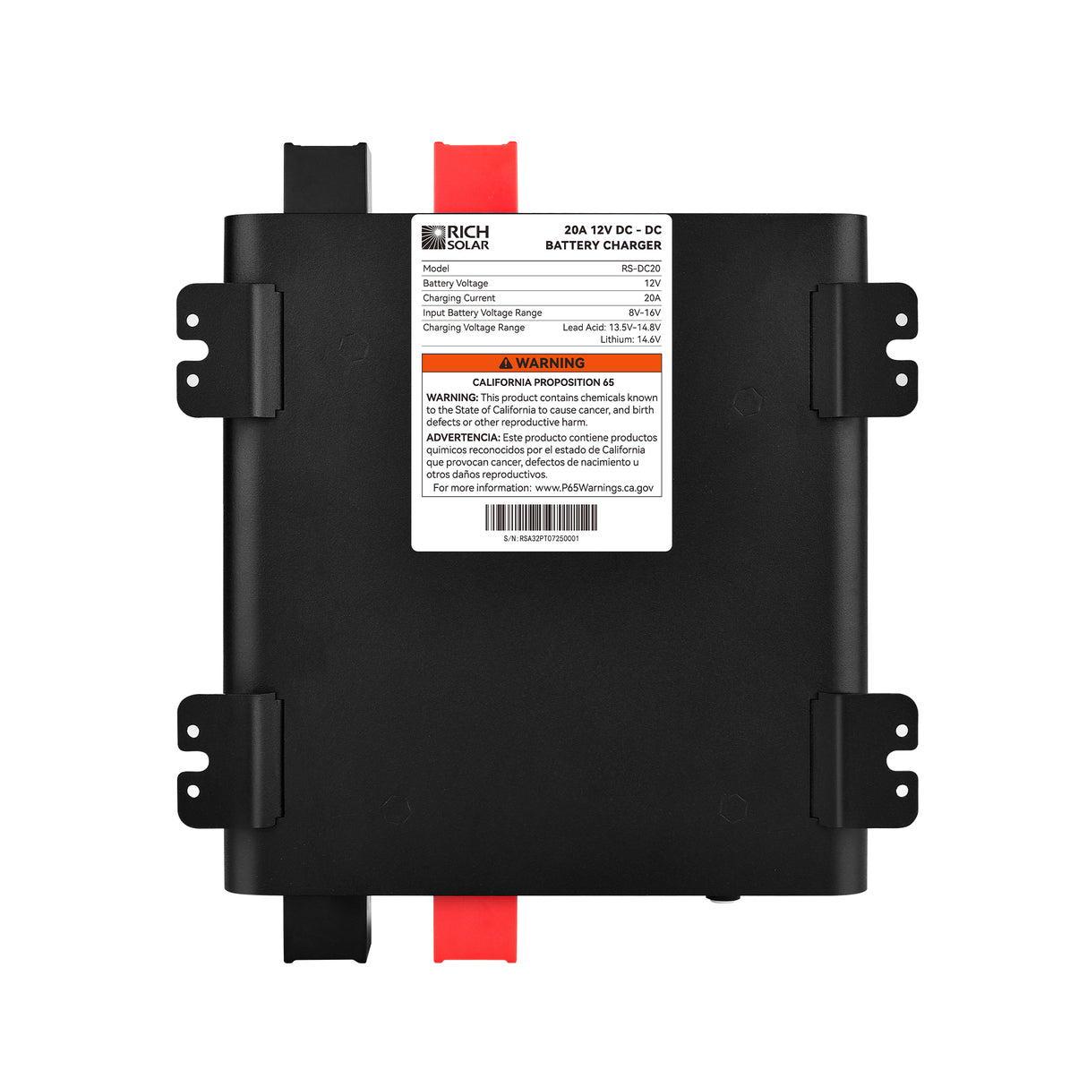 12V 20A DC to DC Battery Charger for RV, Van, Boat, Off-Grid | Lithium & Lead-Acid Batteries