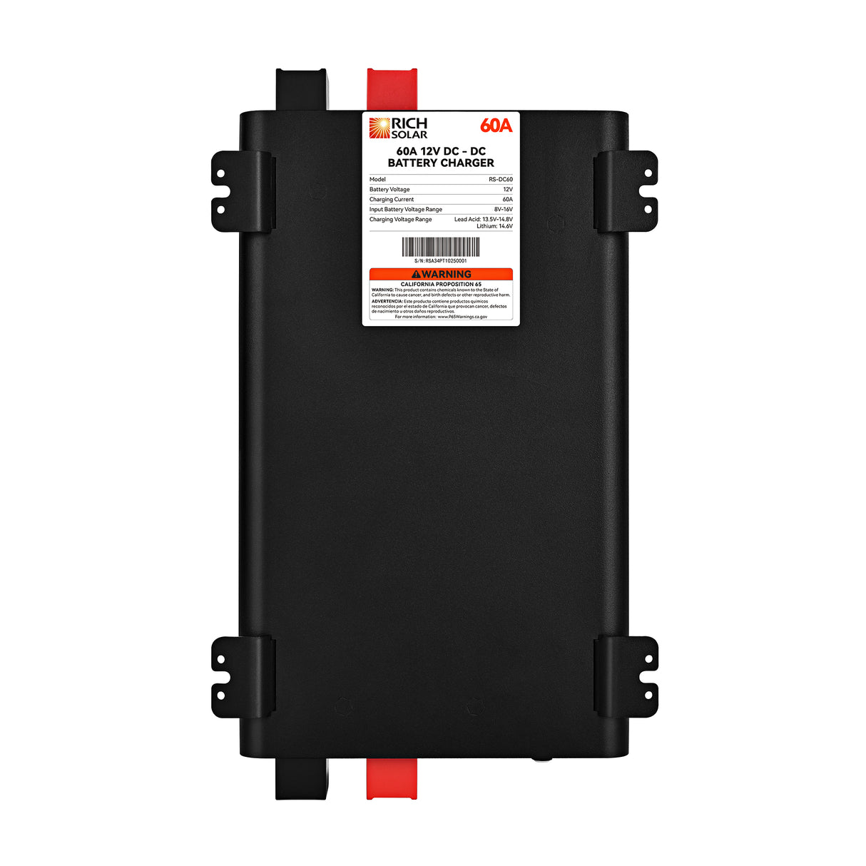 12V 60A DC-DC Battery Charger for RVs, Vans, Boats & Off-Grid Systems | Lithium & Lead-Acid - RICH SOLAR