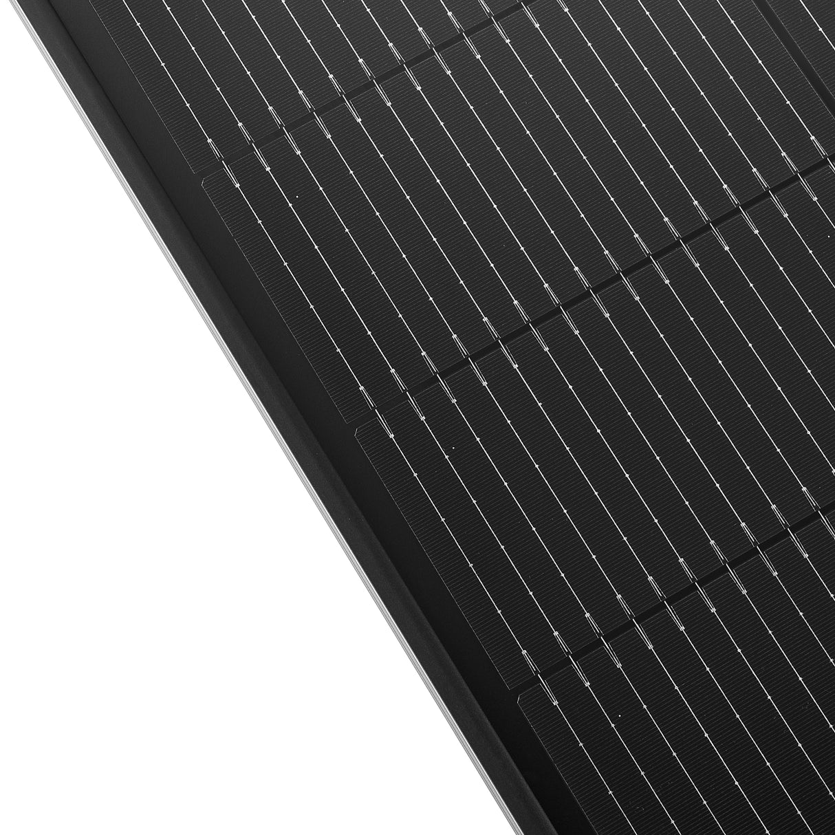 MEGA 130 SLIM ONYX | 130 Watt Slim Solar Panel | Compact 12V Narrow Panel for Vans, Campers, Boats | 25-Year Output Warranty - RICH SOLAR