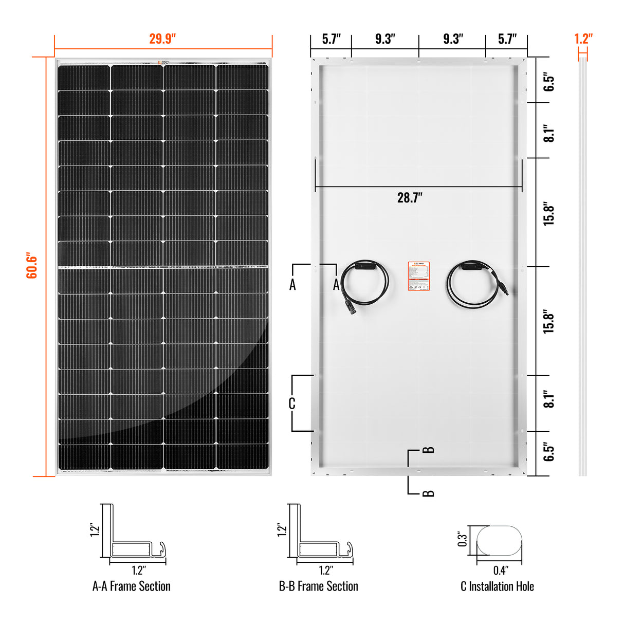 MEGA 250 | 250 Watt Solar Panel | Premier 12V Off-Grid Solar Panel for RVs, Vans, Boats | 25-Year Output Warranty | UL Certified - RICH SOLAR