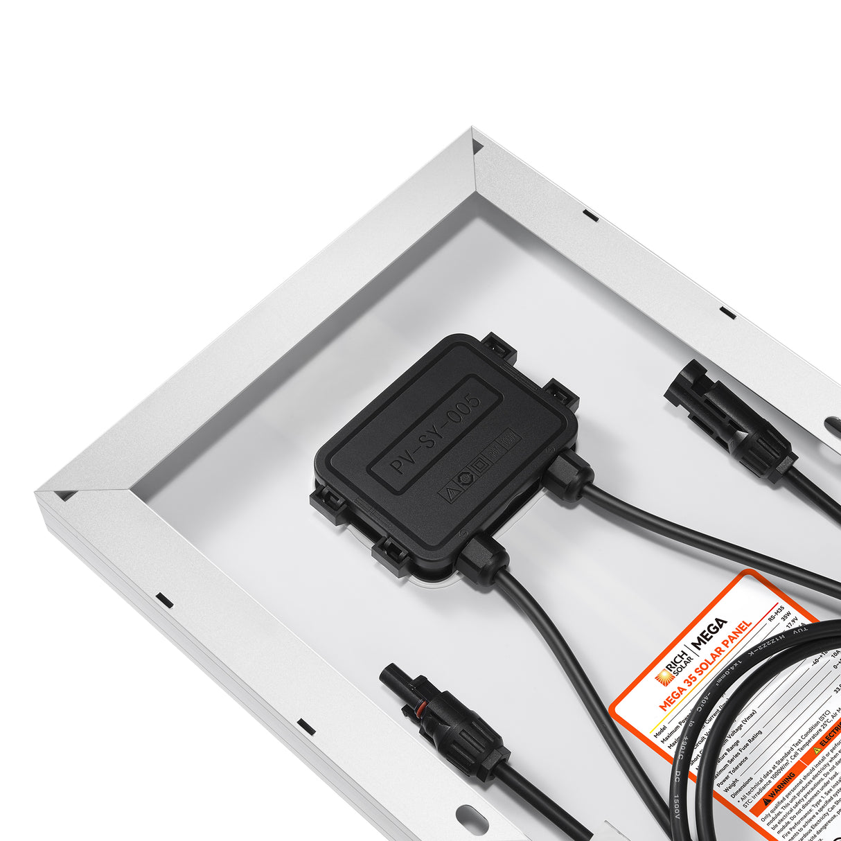 MEGA 35 | 35 Watt Solar Panel | Compact 12V Off-Grid Solar Panel for Boats, Vans, Trailers | 25-Year Output Warranty