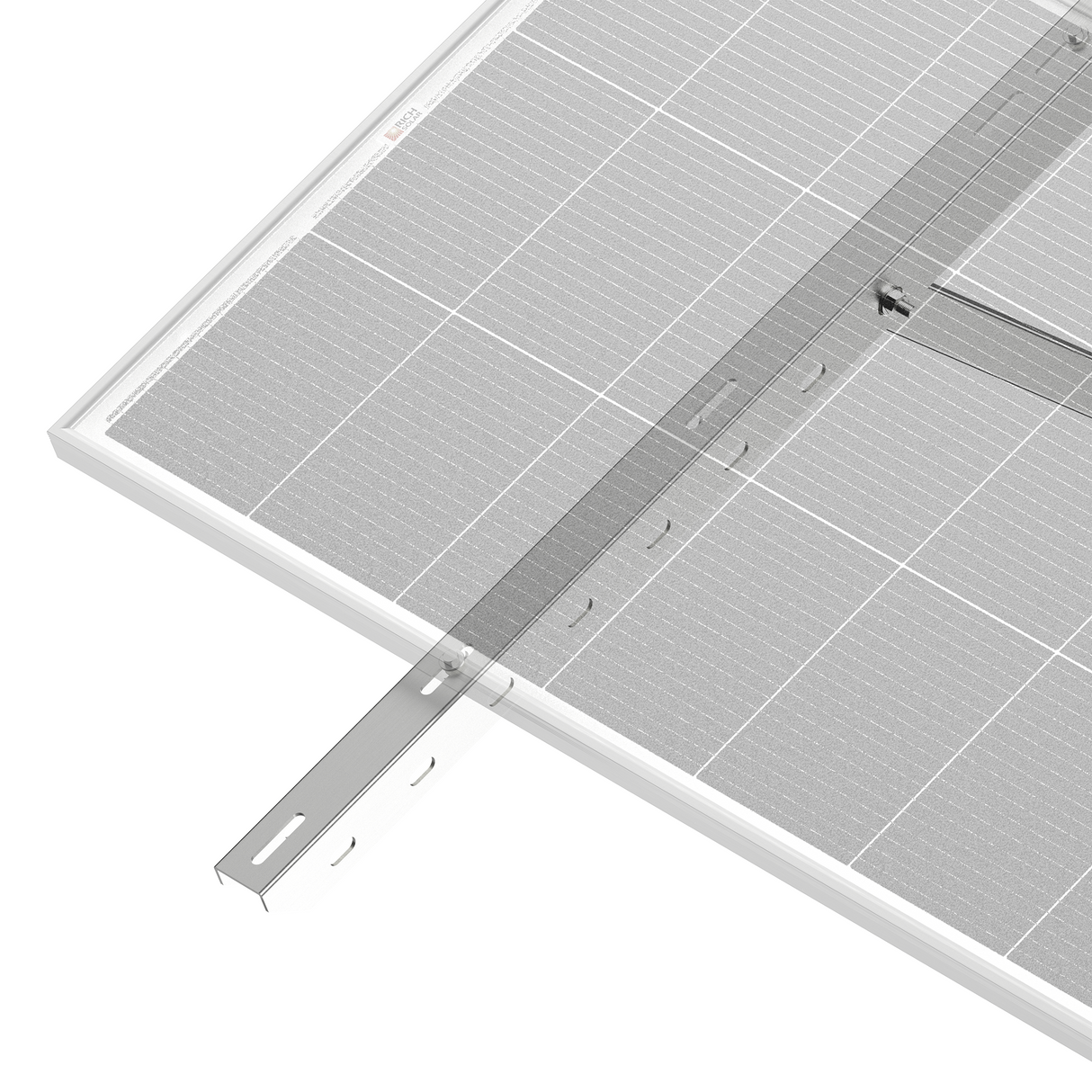Dual-Panel Adjustable Solar Pole Mount Bracket Kit | 36.6 in Crossbar | 25°–90° Tilt | Supports 100–250W Solar Panels | Fits Poles Up to 5 in