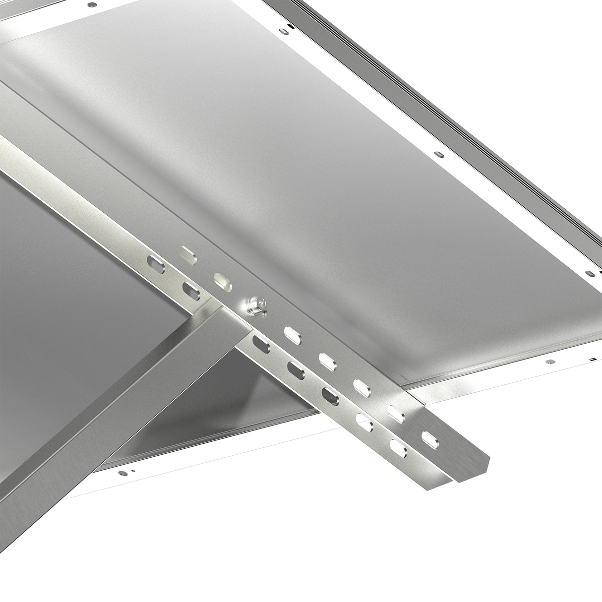 Single-Panel Adjustable Solar Pole Mount Bracket Kit | 36.6" Crossbar | 25°–90° Tilt | Supports 100–250W Solar Panels | Fits Poles Up to 5"
