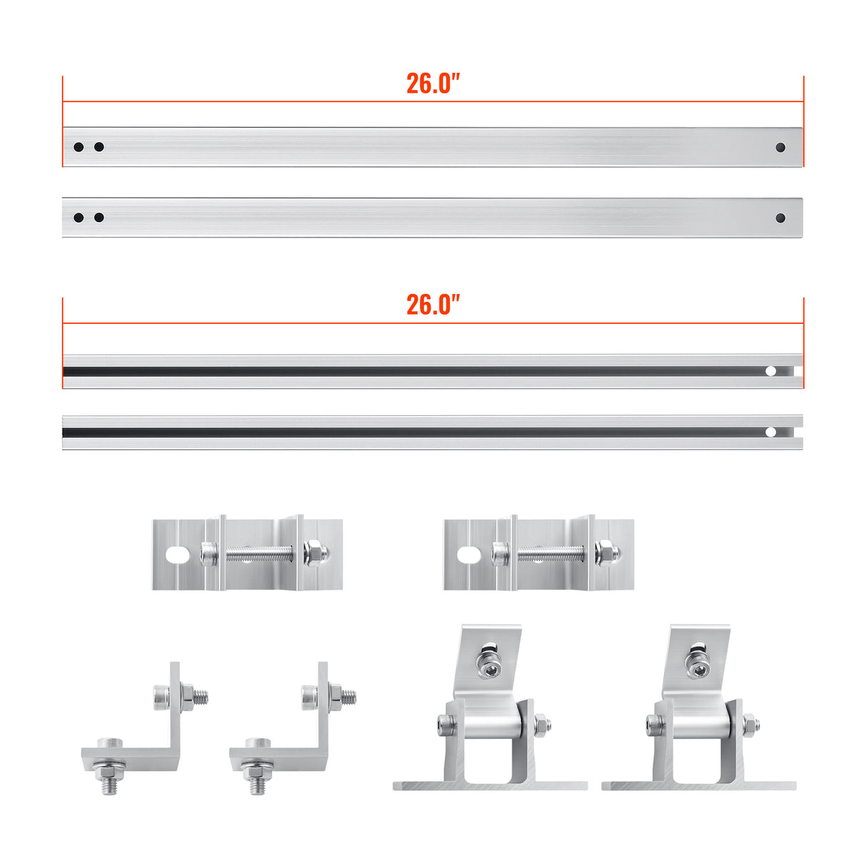 Tilt Mount | Adjustable Tilt Mount for Roofs and Flat Surfaces | Designed for RICH SOLAR MEGA Series Solar Panels | Easy to Install - RICH SOLAR