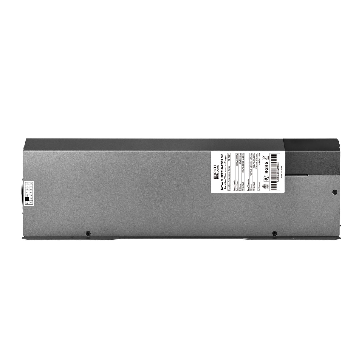 NOVA SUPERCHARGER 3K | 3000W 12V Pure Sine Wave Inverter Charger with Built-in Transfer Switch - RICH SOLAR