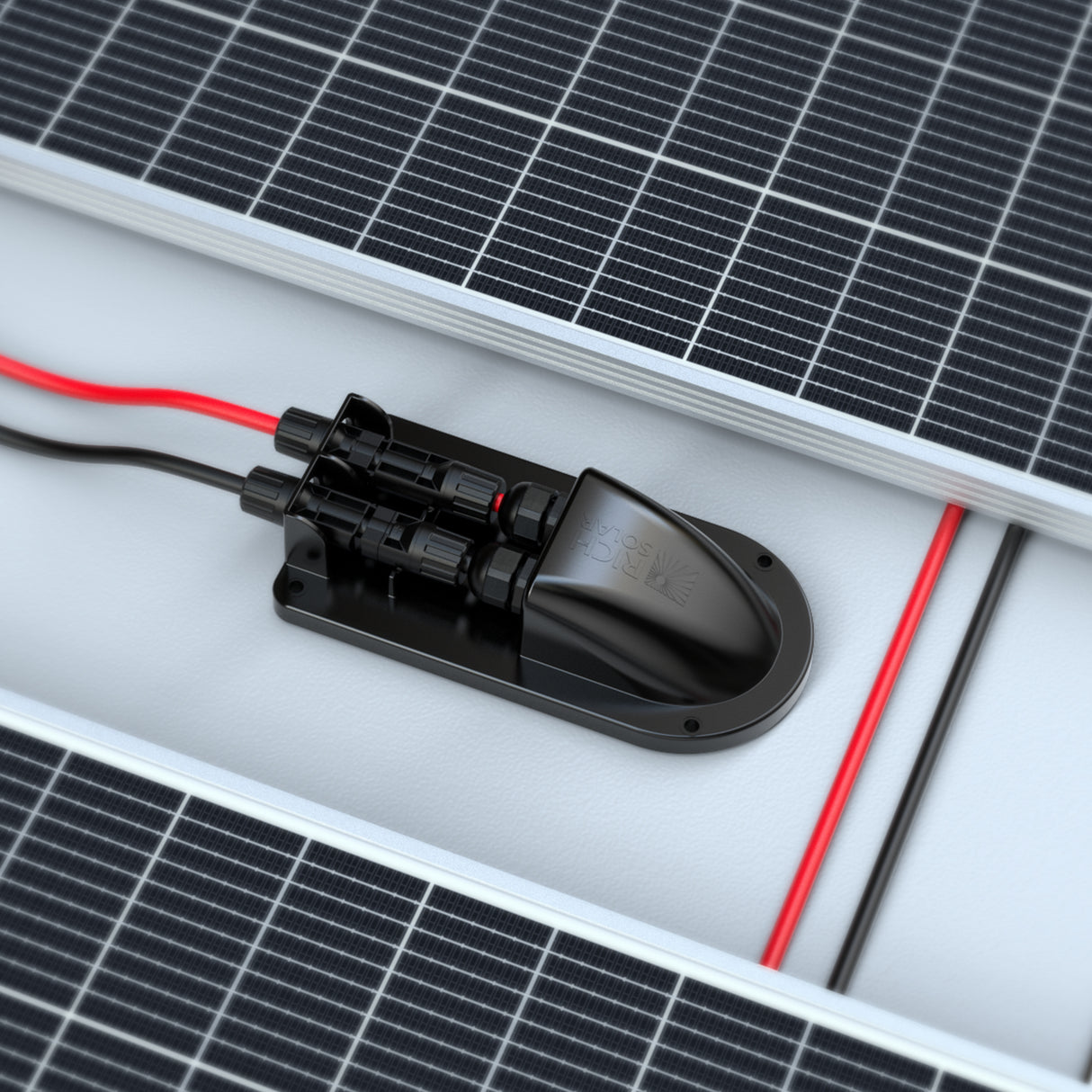 Cable Entry Plate | IP68 Waterproof Polypropylene Housing with UL 10AWG Wires and Solar Connectors | Easy to Install