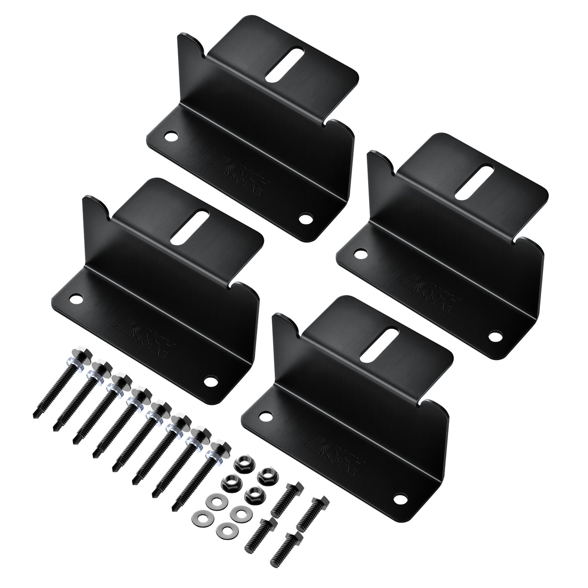 Z-Brackets | Mounting Hardware Z-Brackets with Screws | Designed for RICH SOLAR MEGA Series Solar Panels | Easy to Install - RICH SOLAR