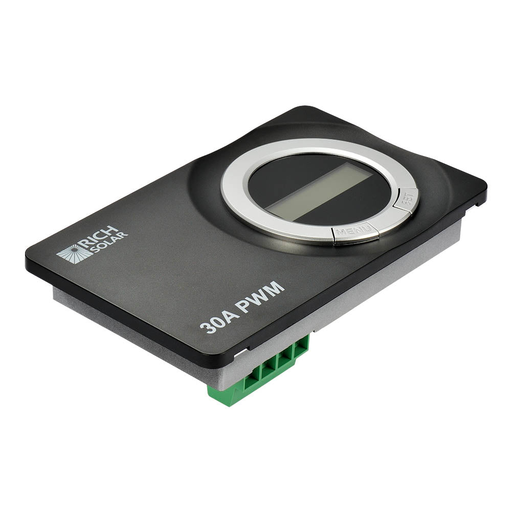 30 AMP SOLAR CHARGE CONTROLLER FLUSH MOUNT - RICH SOLAR